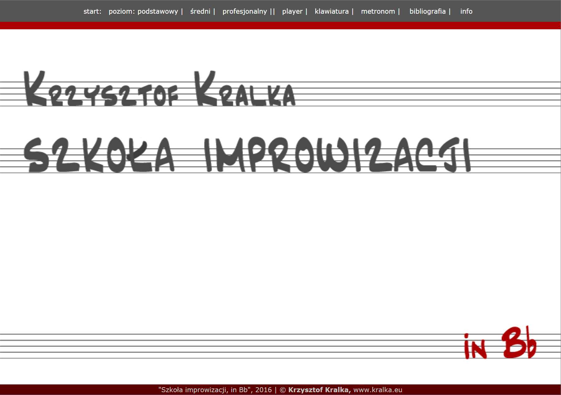 Szkoła improwizacji, inBb